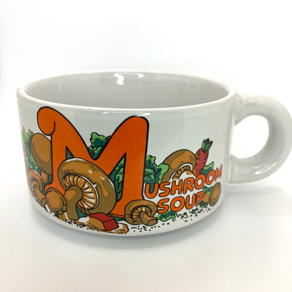 Vintage Mushroom Soup Mug